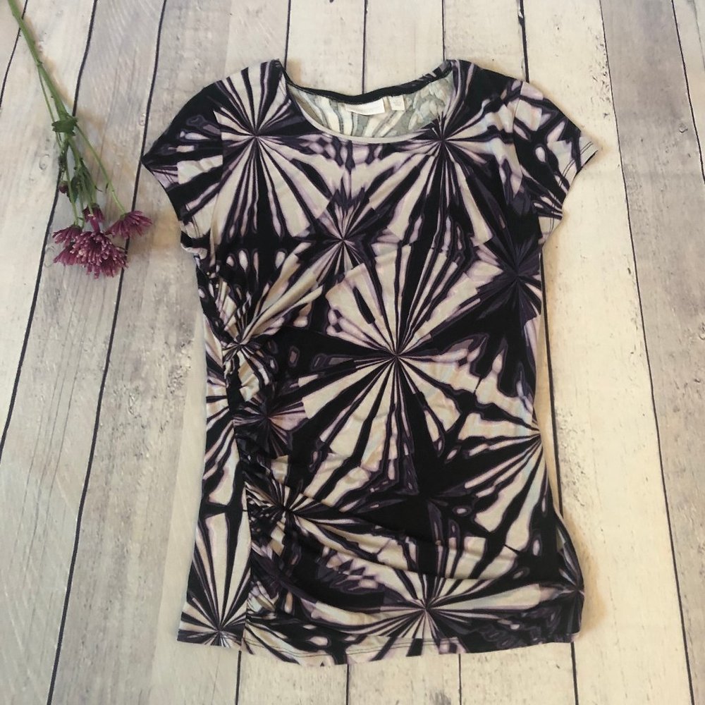 New York & Company Short Sleeve Top, Size M